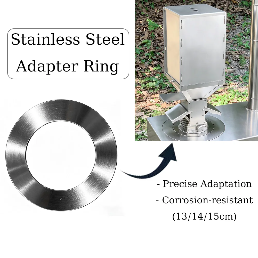 

Firewood Stove Adapter Ring, Suitable For Pellet Burner Assembly, Stainless Steel, 15cm/14cm/13cm, Outdoor Stove Assembly Part