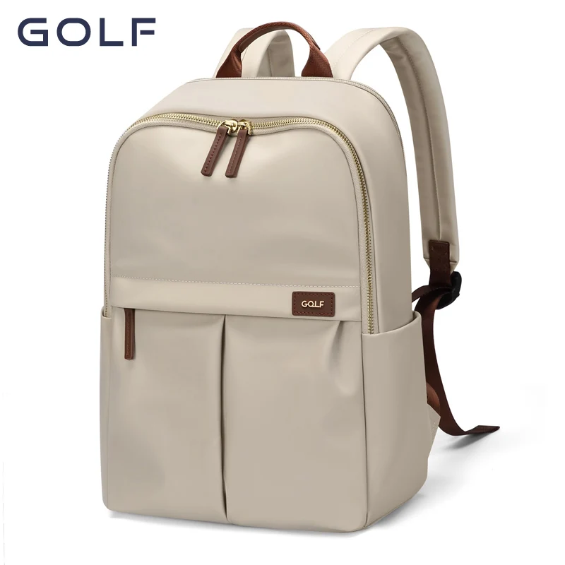Plecak GOLF Casual Travel dla kobiet, 16 cali, wodoodporny, elegancki, biznesowy, z etui na laptopa 15 cali, nylonowy, wysokiej jakości plecak szkolny.