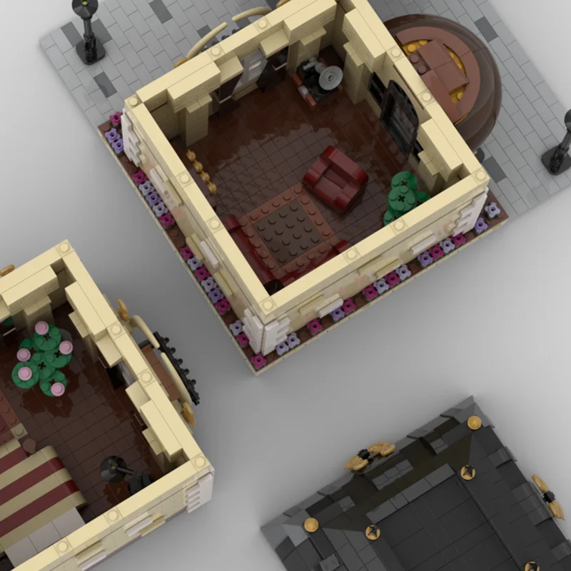 3224 pz MOC Modulare Casa di Lusso Modulare Modello Building Blocks Architettura FAI DA TE Regali Di Natale Idea Giocattolo di Mattoni Per Bambini Compleanno