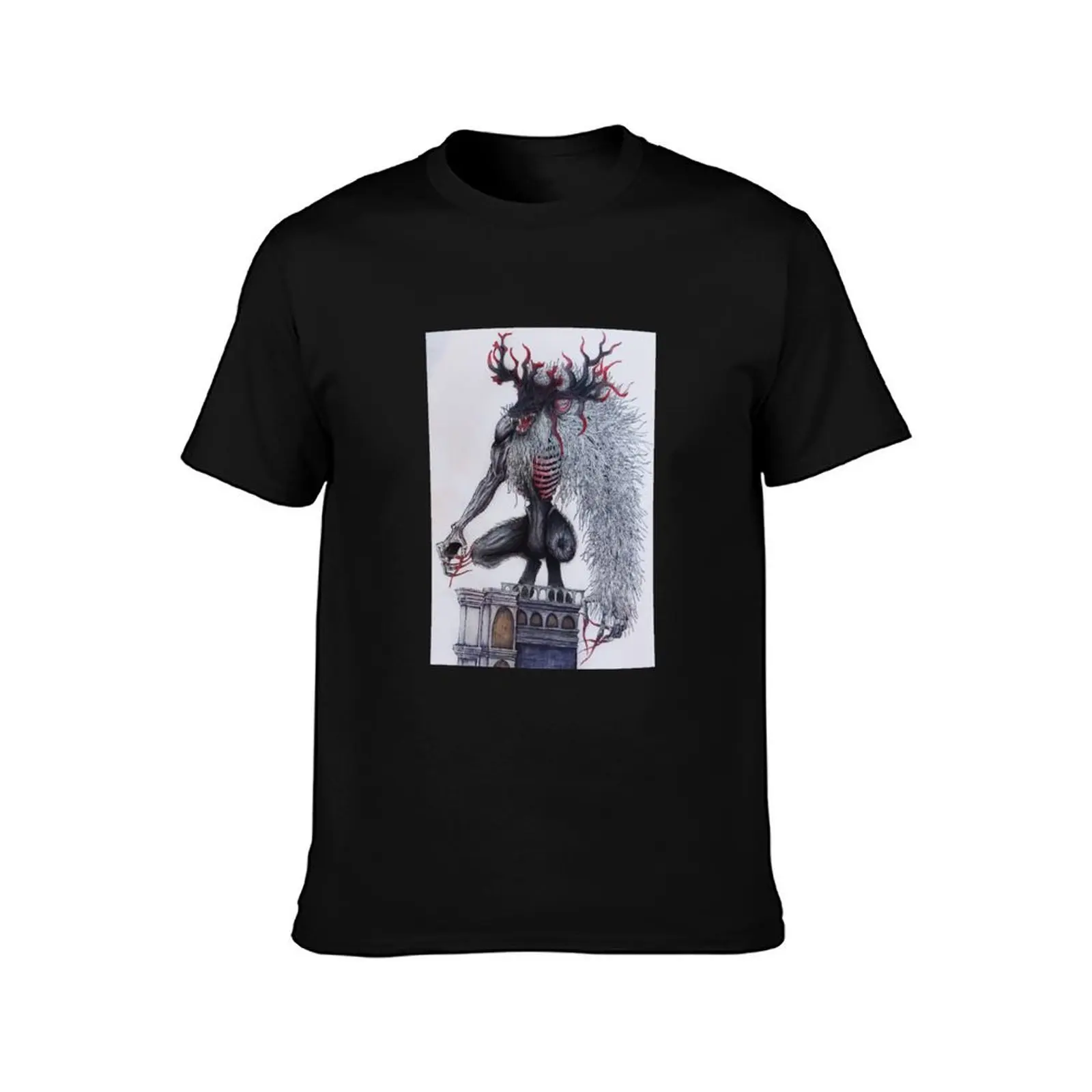 Bloodborne Cleric Beast T-Shirt Summer Casual Cotton Tee Oversized Streetwear Tops Vintage Graphic Print Unisex Men Women