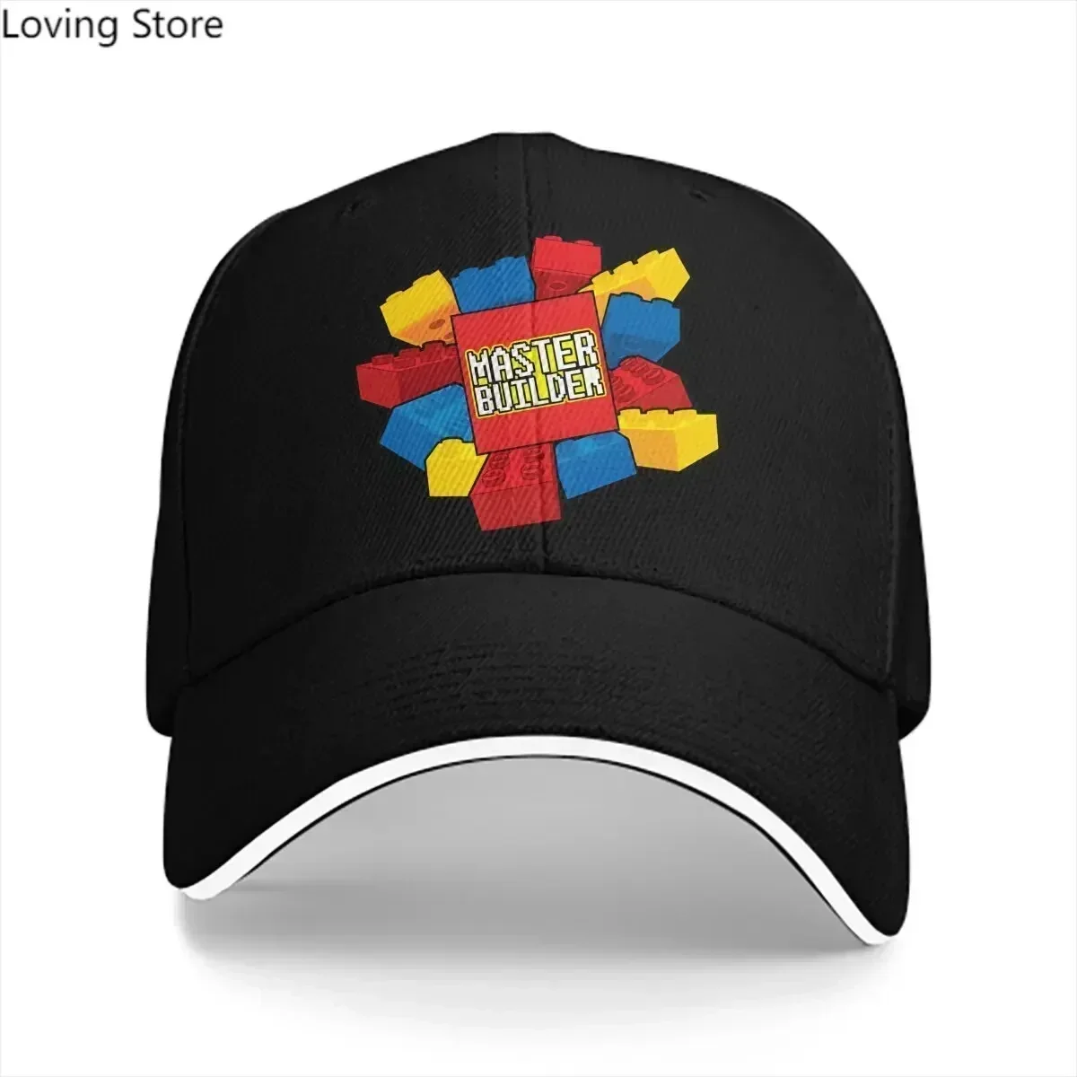 New Building Blocks Multicolor Hat Peaked Cap Demo Expert Personalized Visor Protection Hats