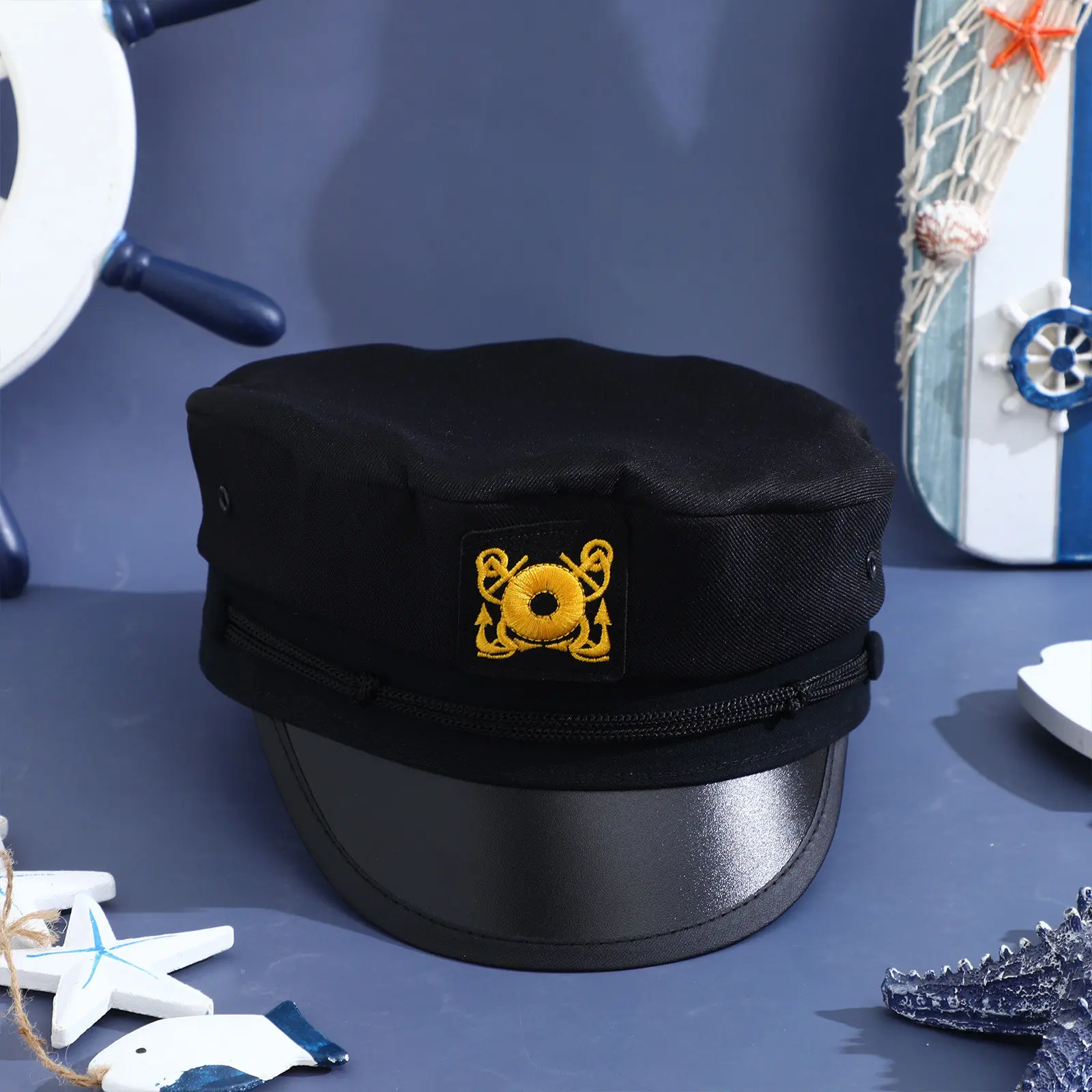 

Универсальная капитанская шляпа черного цвета из полиэстера для активного отдыха: для катания на лодках, парусного спорта, рыбалки, пеших прогулок, кемпинга, отпуска, праздников, спорта и вечеринок