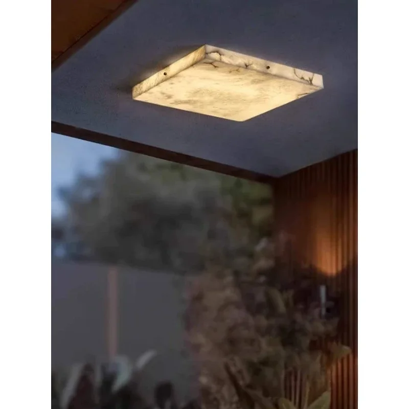 Outdoor eaves imitation marble garden light human body induction villa door terrace door balcony