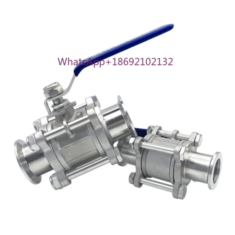 KF 16 25 40 50 Vacuum Ferrule SUS 304 316L Stainless Steel Sanitarry Full Port Shut Off Ball Valve Homebrew