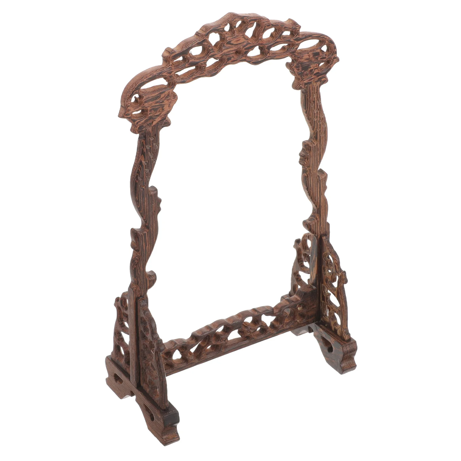 

1pcs Jade Ware Stand Wooden Jewelry Organizer For Necklace Bracelet Storage Display Rack Home Decor Gift Tidy Holder