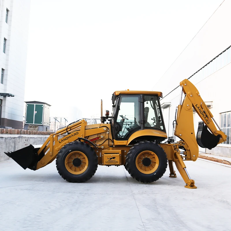 Free Shipping China 4x4 Wheel Drive Backhoe Excavator Loader 4x4 Backhoe Tractor Loader Integrated tractor Backhoe Loader Prices