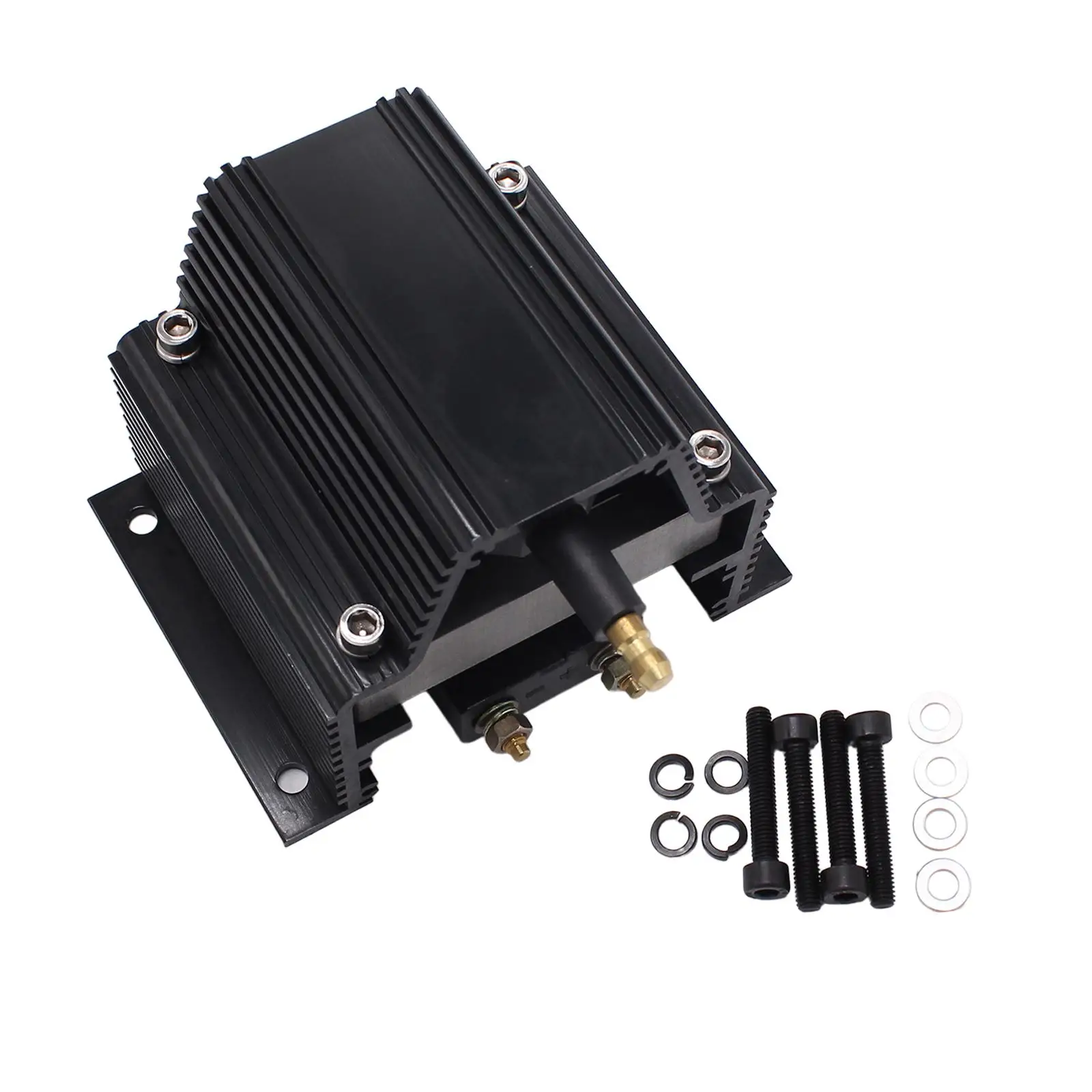 

High Ignition Coil Male Connector Auto Accessories Black Easy Installation 12V