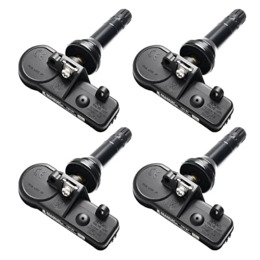 

Set of 4 TPMS Tire Prure Monitoring System Sensor 433MHz Compatible with Wrangler JK Dodge Ram Charger Replacement for 56029398