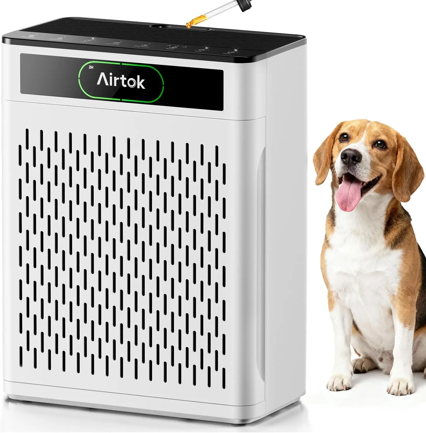 Large Room Air Purifier up to 1848sq.ft with Washable Filter, HEPA Sleep Mode, and Air Quality Monitor for Home