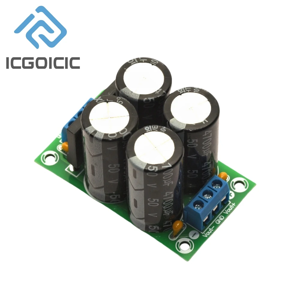 5A Vollwellen-Gleichrichterfilter Leistungsverstärker Sound Pond Board 35V 50V 63V Positive und negative Spannung Dual-Stromversorgung