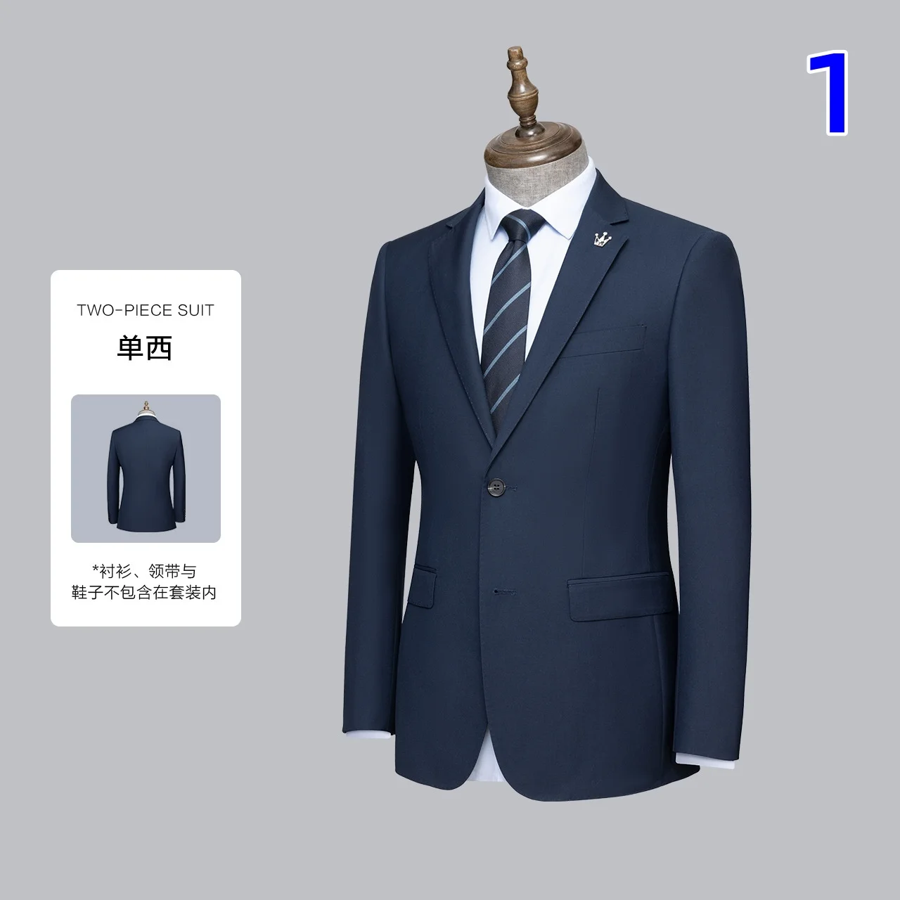 

X074 wedding double-breasted suit men's business suit professional formal wear youth Korean version groom dress DT Mr.