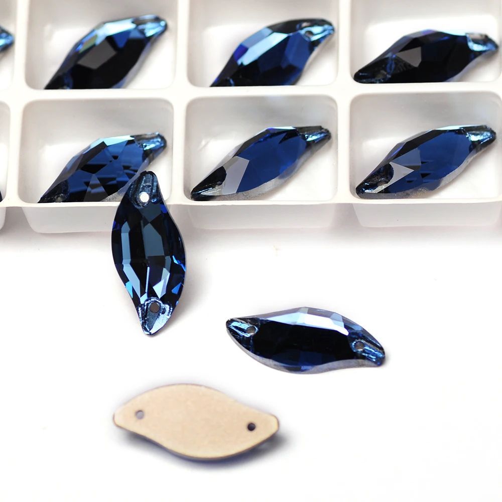 6A Beste Qualität Strass Blattförmige Kristall-Aufnähsteine Kristallglas-Nähperlen für Hochzeits- und Tanzkleider sowie Bekleidungsdesign – Detail 13