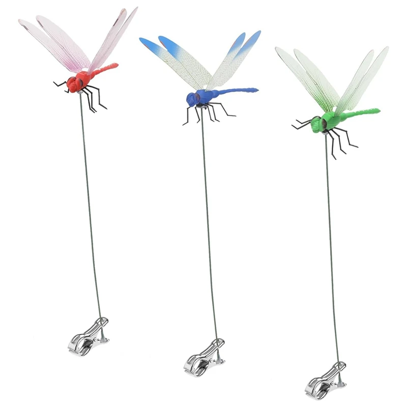 Dragonfly Clip Set In 3 Colors, For Natural & Horse Fly Control Perfect For And As A Horsefly Deterrent Easy Install