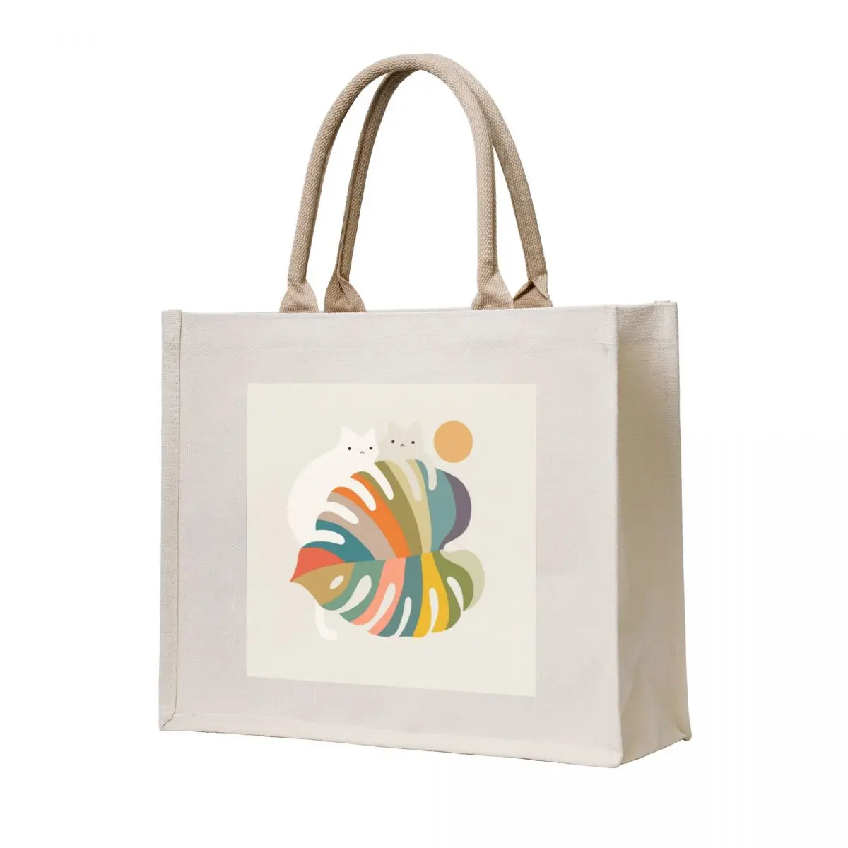 

Cat and Plant 71 Tote Bag large size bags Gift bags shopping bag
