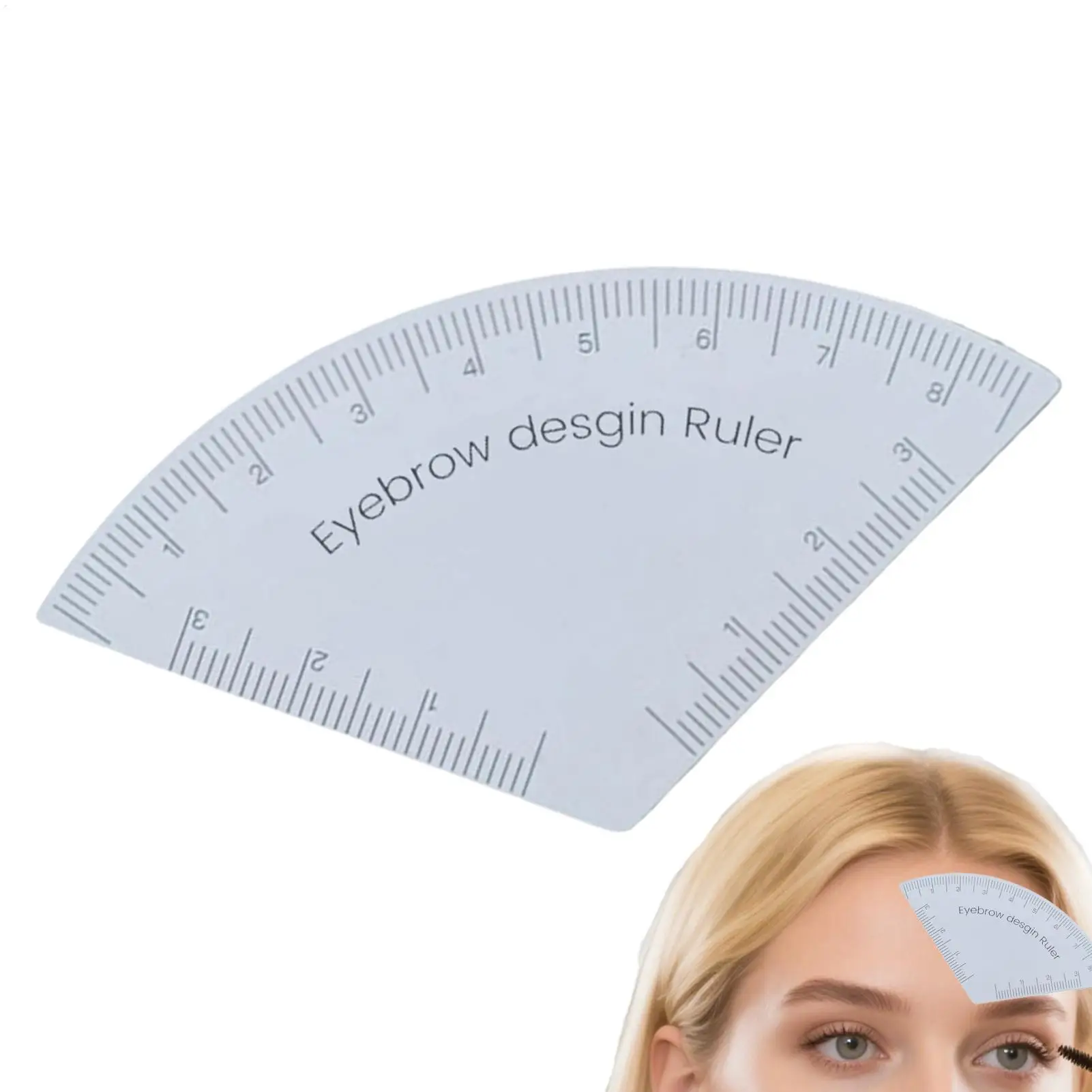 Wenkbrauwliniaal Wenkbrauwliniaal Meetinstrument Herbruikbare make-up Wenkbrauwontwerp Positionering Shaper Wenkbrauwtekengereedschap Wenkbrauwontwerpliniaal