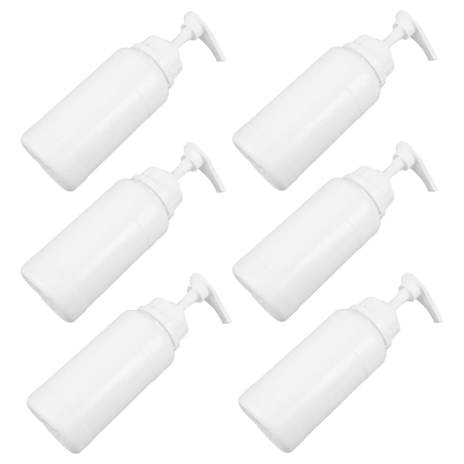 

6pcs Thickened Lotion Pump Dispenser Washing Bottle Liquid Soap Container Empty Leakproof Reusable Refillable Travel for Shampoo