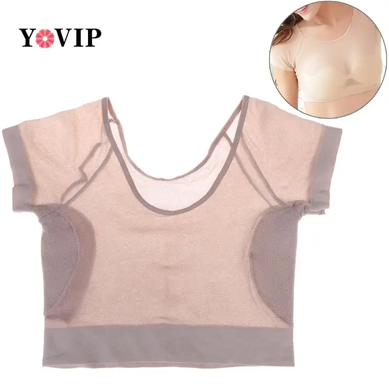 1pc T-shirt Shape Sweat Pads Washable Underarm Armpit Sweat Pads Reusable Perfume Absorbing Guards Desodorante ultrathin