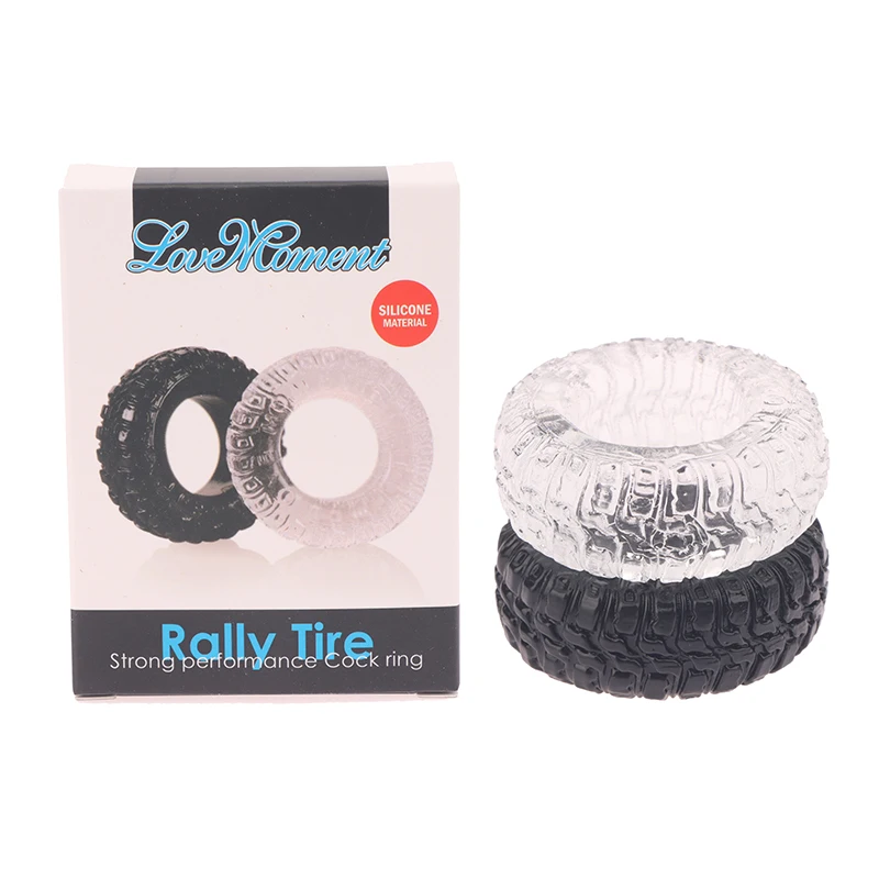 2PCS/Set Soft Penis Cock Rings Male Delay Ejaculation Testis Scrotum Restraint Adult Games Sex Toys For Men Reusable