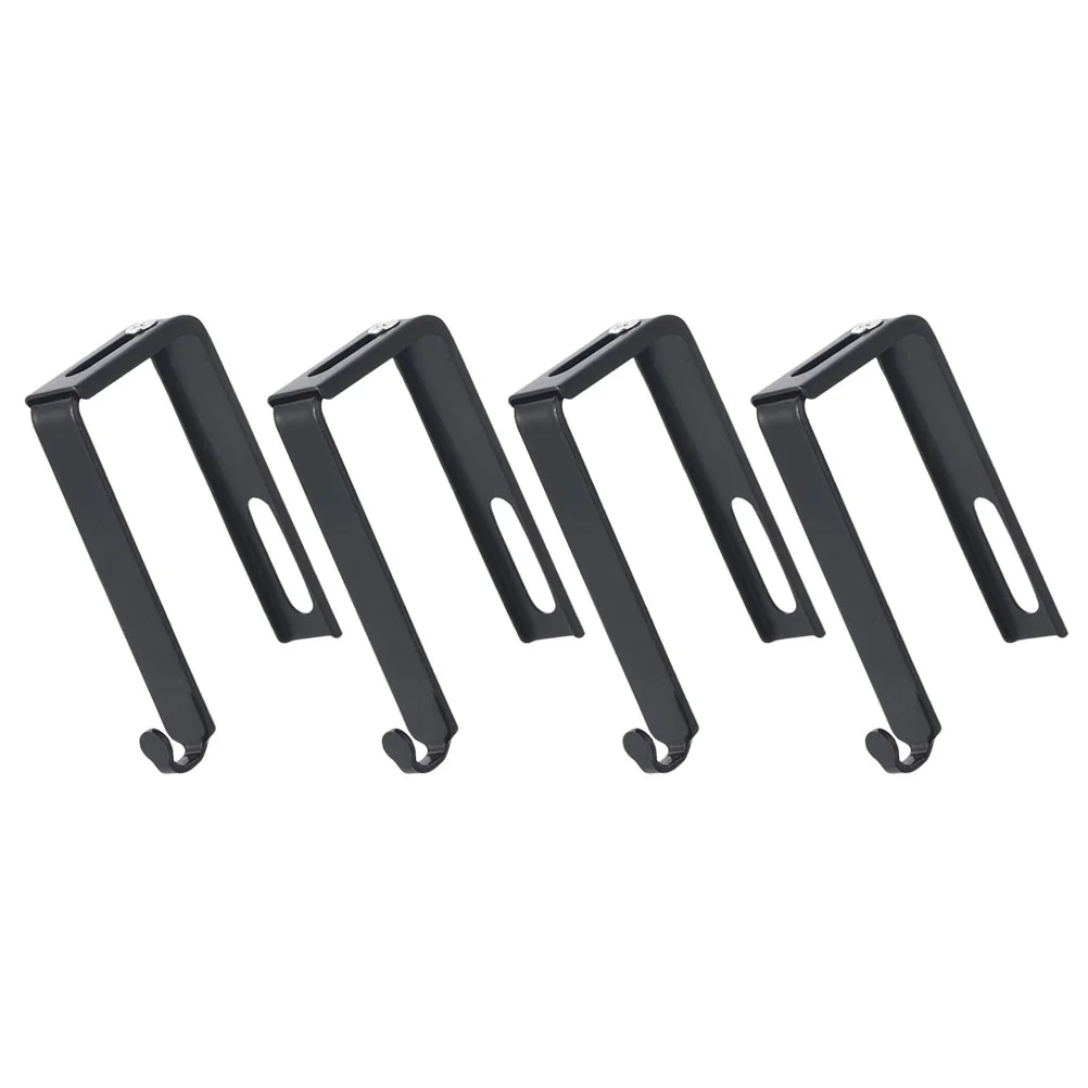 4 Pcs On The Door Storage Hooks Office Clothes Rack Mirror Hanger 800X370X130CM Iron Cubicle Hanging