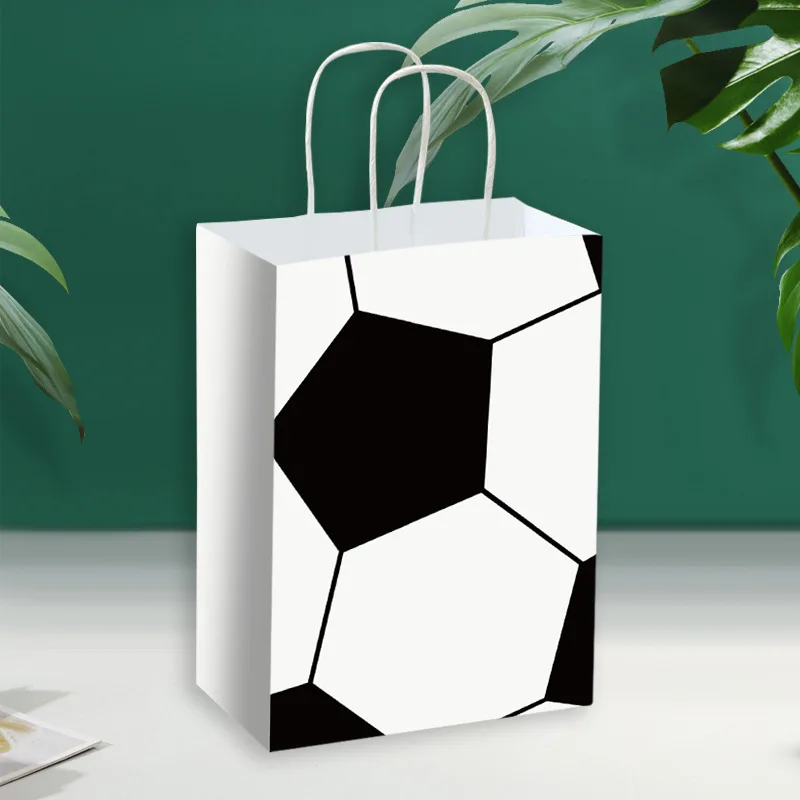Fußball-Themenparty-Dekoration, Happy-Birthday-Banner, Fußball-Tischgeschirr, Popcorn-Box, Geschenktüte für Jungen und Mädchen, Sport-Fußball-Fans-Zubehör – Detail 6