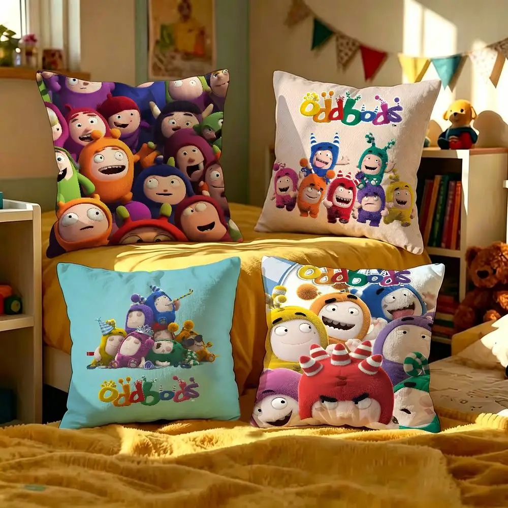 Popular Cartoon Oddbods Pillow Gift Home Office Decoration Bedroom Sofa Car Cushion Cover case 45x45