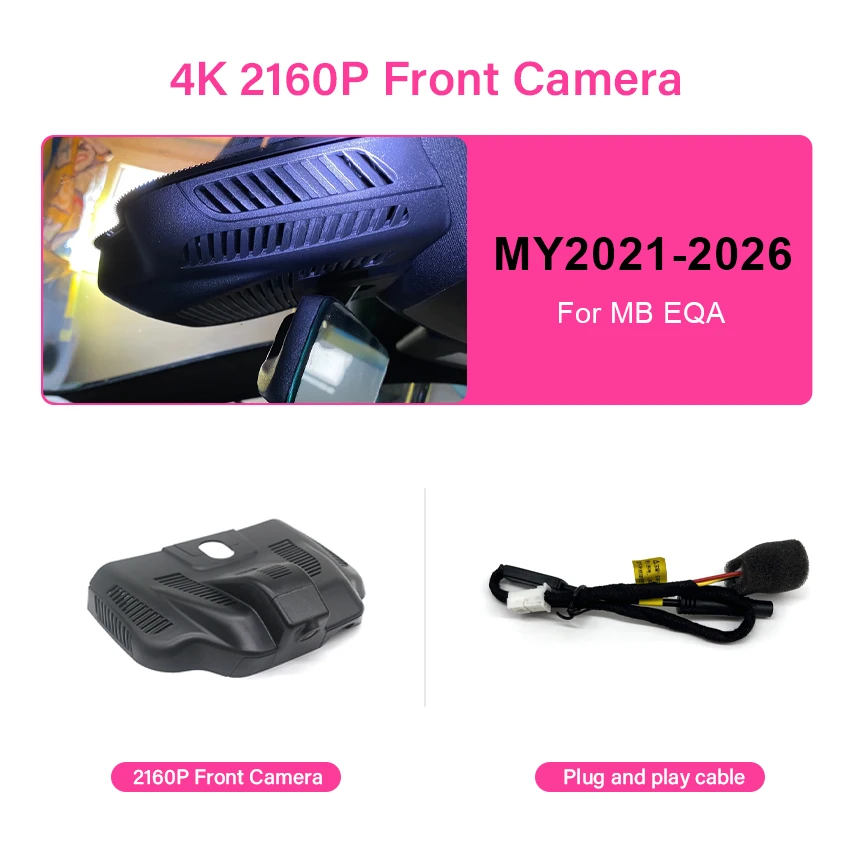 Plug en play Dash Cam Voor Mercedes-Benz EQA EQA250 EQA300 4 MATIC AMG EQA 250 AMG Lijn EQA 300 4 MATIC 2021-2026 4 K 2160 P Auto DVR