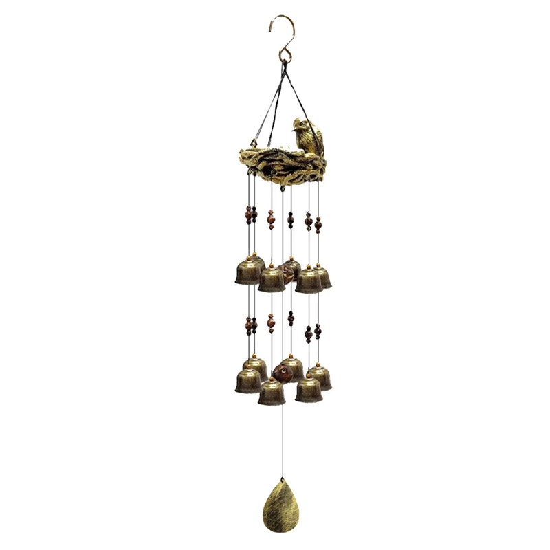 

ABSS-Bird Wind Chime Bell Chime для украшения балкона, сада, окна, прочный, простой в установке