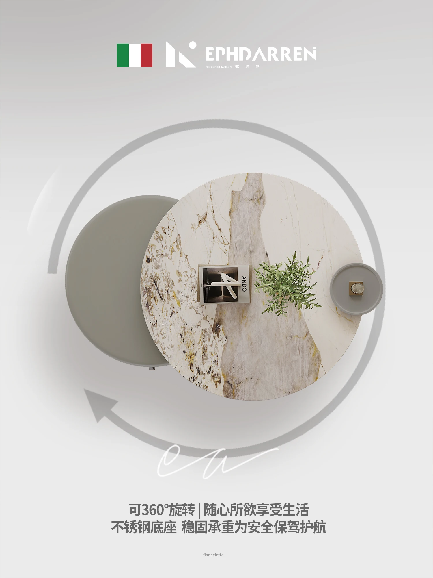 High-End Affordable Luxury Modern Coffee Table Small Apartment Creative round Tea Table