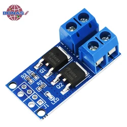 Módulo de placa de Control de velocidad del Motor de ajuste del regulador PWM, interruptor de gatillo MOSFET de alta potencia Dual, DC 5V-36V 15A Max 30A 400W