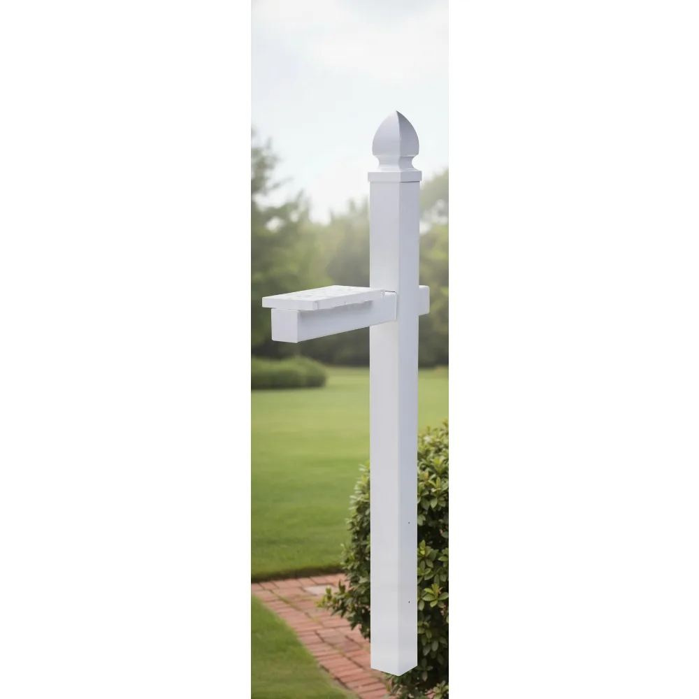 

Durable Plastic Mailbox Post for Easy Installation, Fits Standard 4x4 Wooden Posts, Supports 40 lbs, Ideal for Homeowners