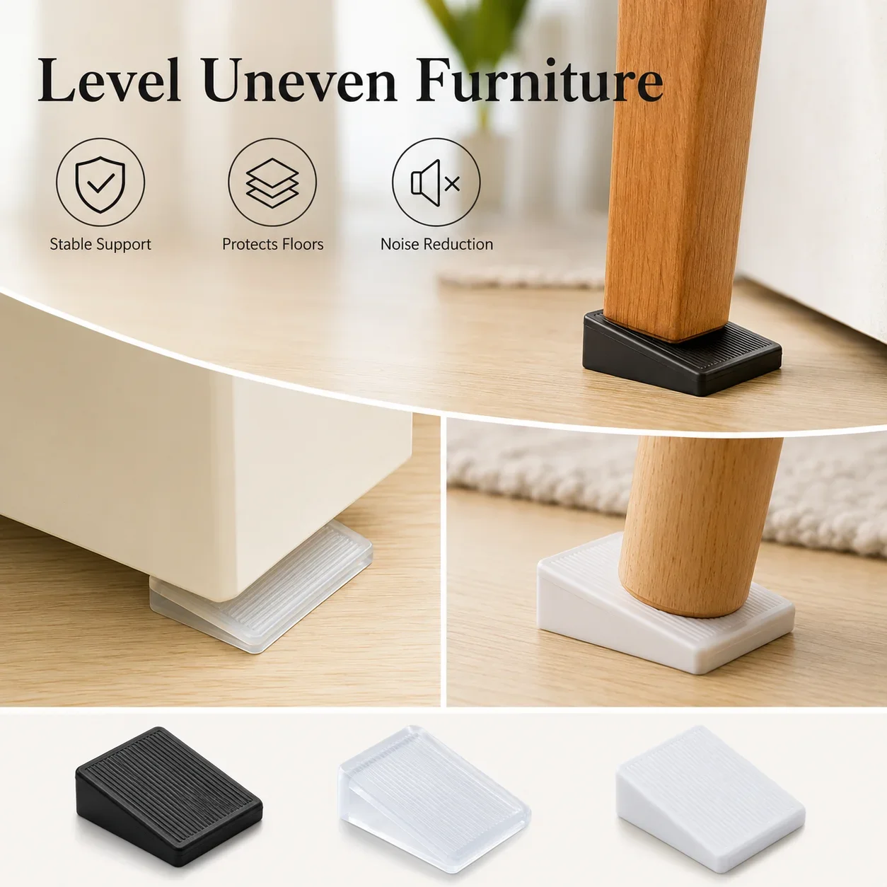 Felt Furniture Pads for Hardwood Floors, Self-Adhesive Anti-Slip Chair Leg Protectors, Noise-Reducing Table Feet Caps, Wholesale