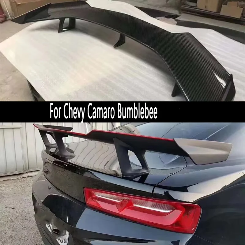 Alerón Trasero de Fibra de Carbono Estilo Bumblebee ZL para Chevy Camaro, Alerón Tipo Cola de Pato, Kit de Carrocería para Modificación