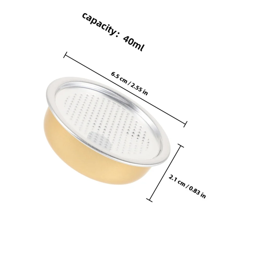 6 قطعة 40 مللي وعاء ألومنيوم صغير لعش الطيور الأسماك الجيلاتين مختومة سهلة السحب غطاء ارتفاع درجة الحرارة تبخير المحمولة وجبة خفيفة الحلوى #2