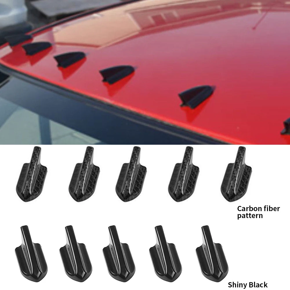 1 pcs Shark Fin Spoiler Diffuser Wing Windshield Vortex Generator for Bumper Roof Windscreen Car Tuning EVO Styling Universal