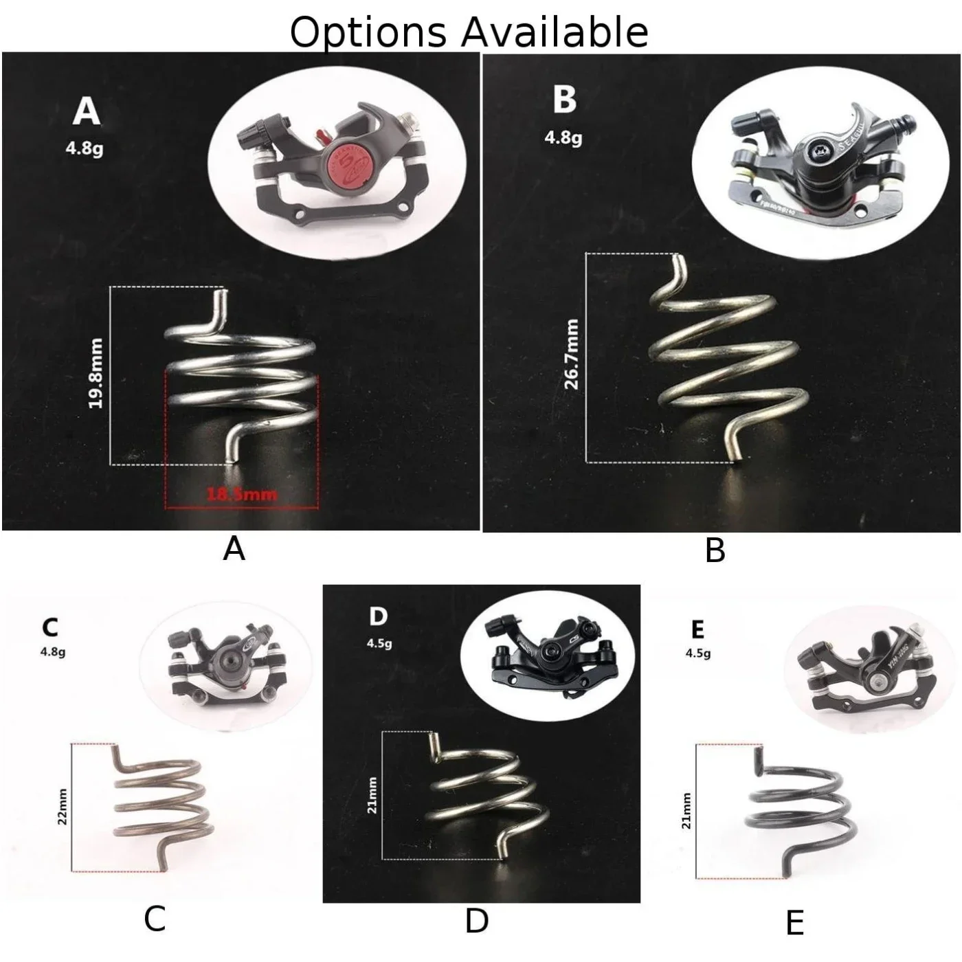 

1pc Bike Mechanical Disc Brake Caliper Springs For BB7 BB5 Brake Arm Caliper Mountain Replacement Brake Springs Cycling Parts