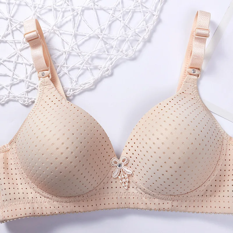 New Large-sized Gathered Seamless and Breathable Bra With Thin and Steel Ring Free Comfortable Underwear