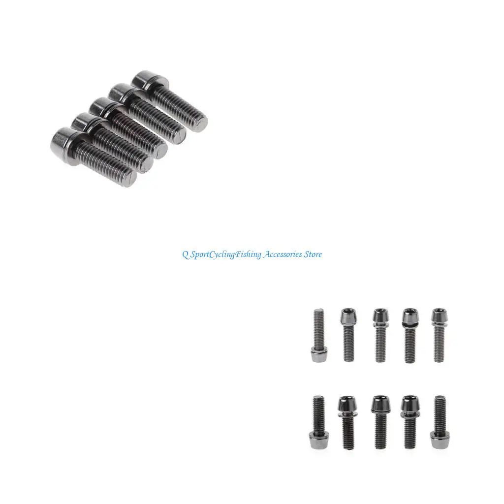

5pcs Screw M5x20mm / M6x20mm With Spacer Stem Riser Parts MTB Road Bike