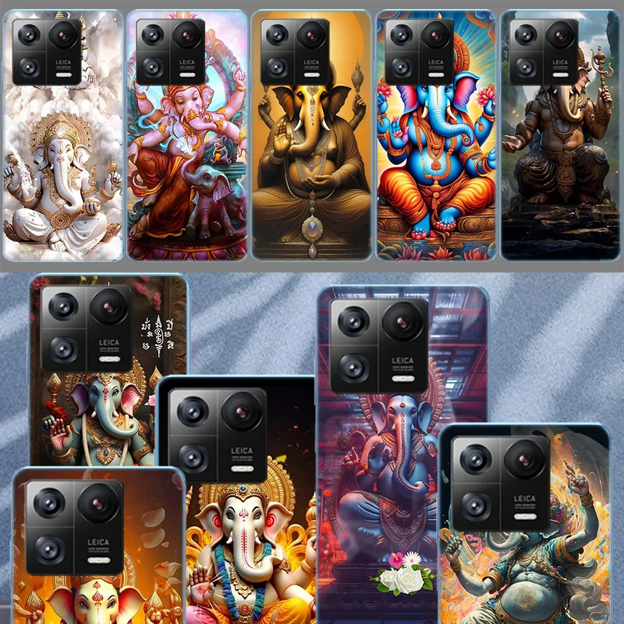 Ganesh lord Cases Phone For Xiaomi Mi 13 12 12T 12X 11 Ultra 11T 11i 10 Lite 10T Pro 9 9T 8 CC9E 6X 5X A3 A2 A1 Soft Cover