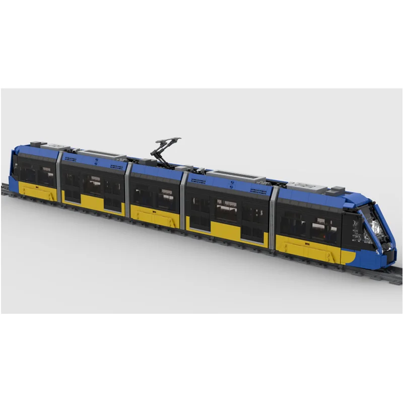Building Blocks City Trains Model Turiny New Hitachied Tram MOC Bricks DIY Assemble Bricks Transportation Creative Toys Gifts