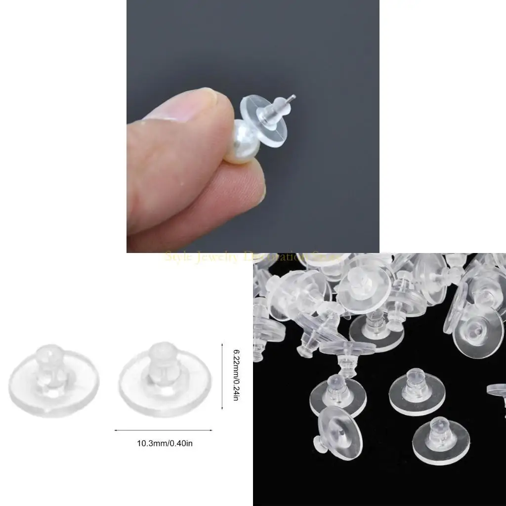 d46e-100pcs-Силиконовые-серьги-Стопперс