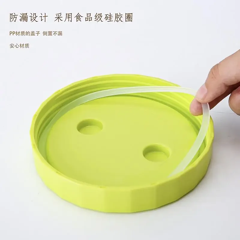 High borosilicate heat-resistant glass hourglass flip pickle jar pickled pickle jar dry and wet household sealed jar