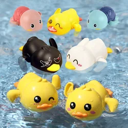 Cute Swimming Duck Bath Toys for Toddlers Floating Wind Up Toys for 1-3 Year Old Boy Girl Newborn Baby Bathtub Clockwork Toys