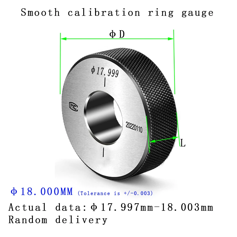 Hoogwaardige HF Aviation ringmaat 16-30 mm, gladde kalibratie met gladde opening, meetinstrument voor binnendiameter, PLAIN ringmaat.