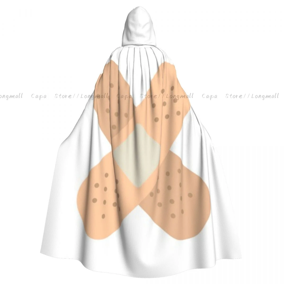 Bandage Icon Hooded Cloak Coat Halloween Cosplay Costume Vampire Devil Wizard Cape Gown Party