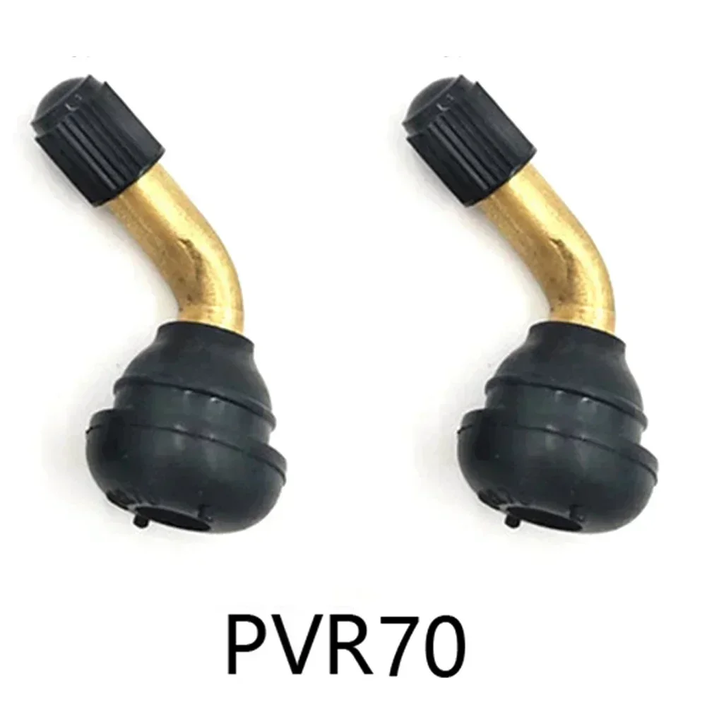 2PCS Motorcycle Tubeless Tire Valve Stems Right Angle 45 Degrees Electric Scooter Bike Pull-In Valve Core Tool  PVR70/60/50