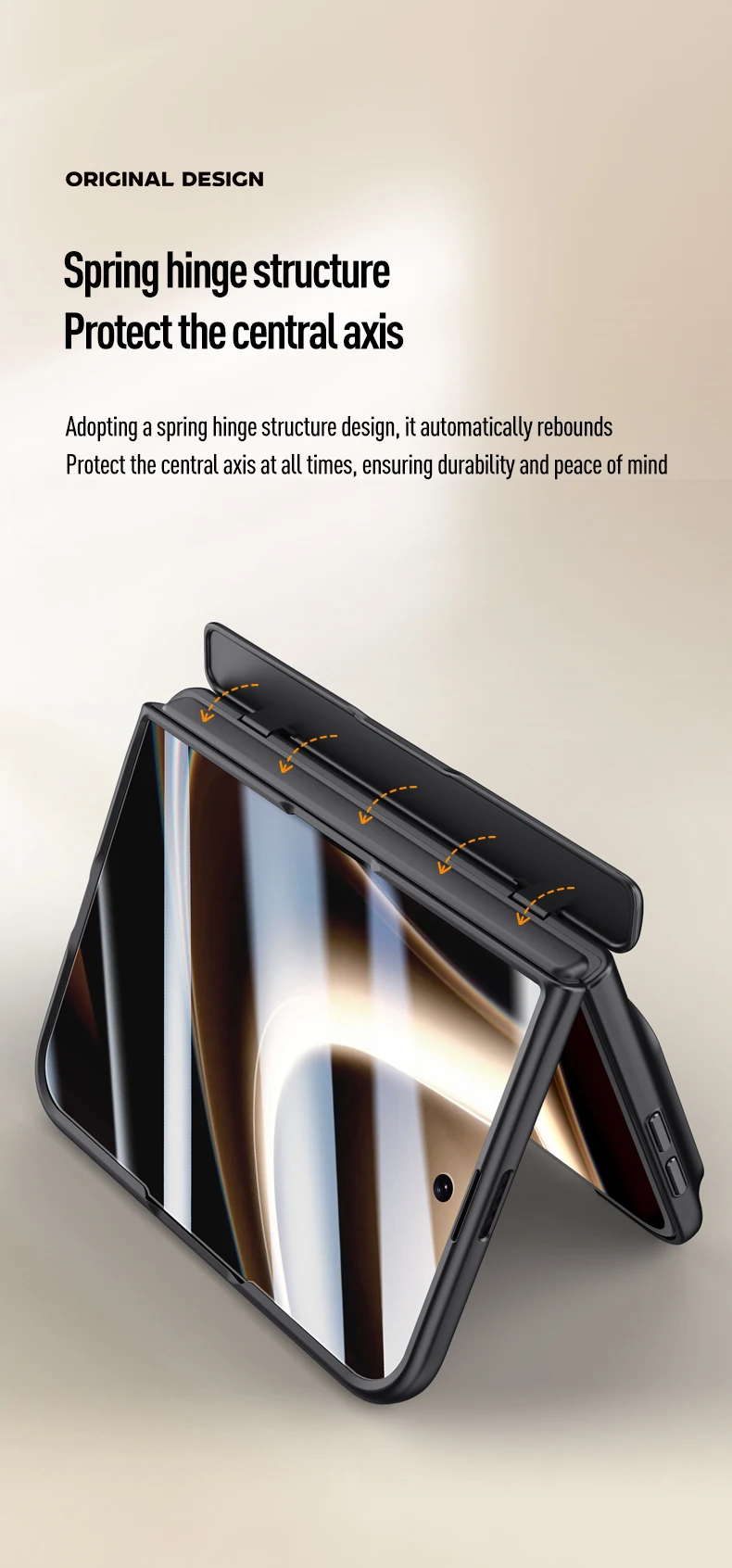 Luxury 360 Rotating Magnetic Stand Hand Strap Case for iPhone Duo 18 Duo Fold Wide Shockproof for Magsafe Film-Integrated Cover