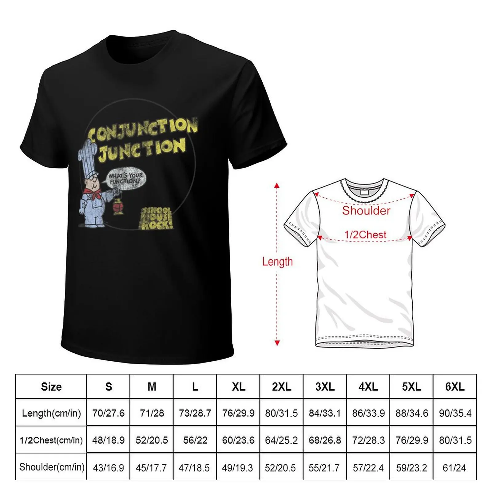 Conjunction Junction T-Shirt Simple Solid Color Crew Neck Tee
