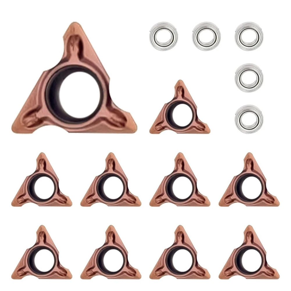 

Replacement Indexable Inserts and Bearings Set for Mini Pneumatic Chamfering Machines Perfect for Various Materials