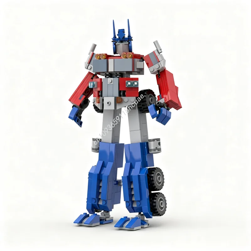 510 Uds. MOC generación Autobot líder Brickheadz modelo bloques de construcción juguetes niños arquitectura educación cumpleaños regalos de navidad