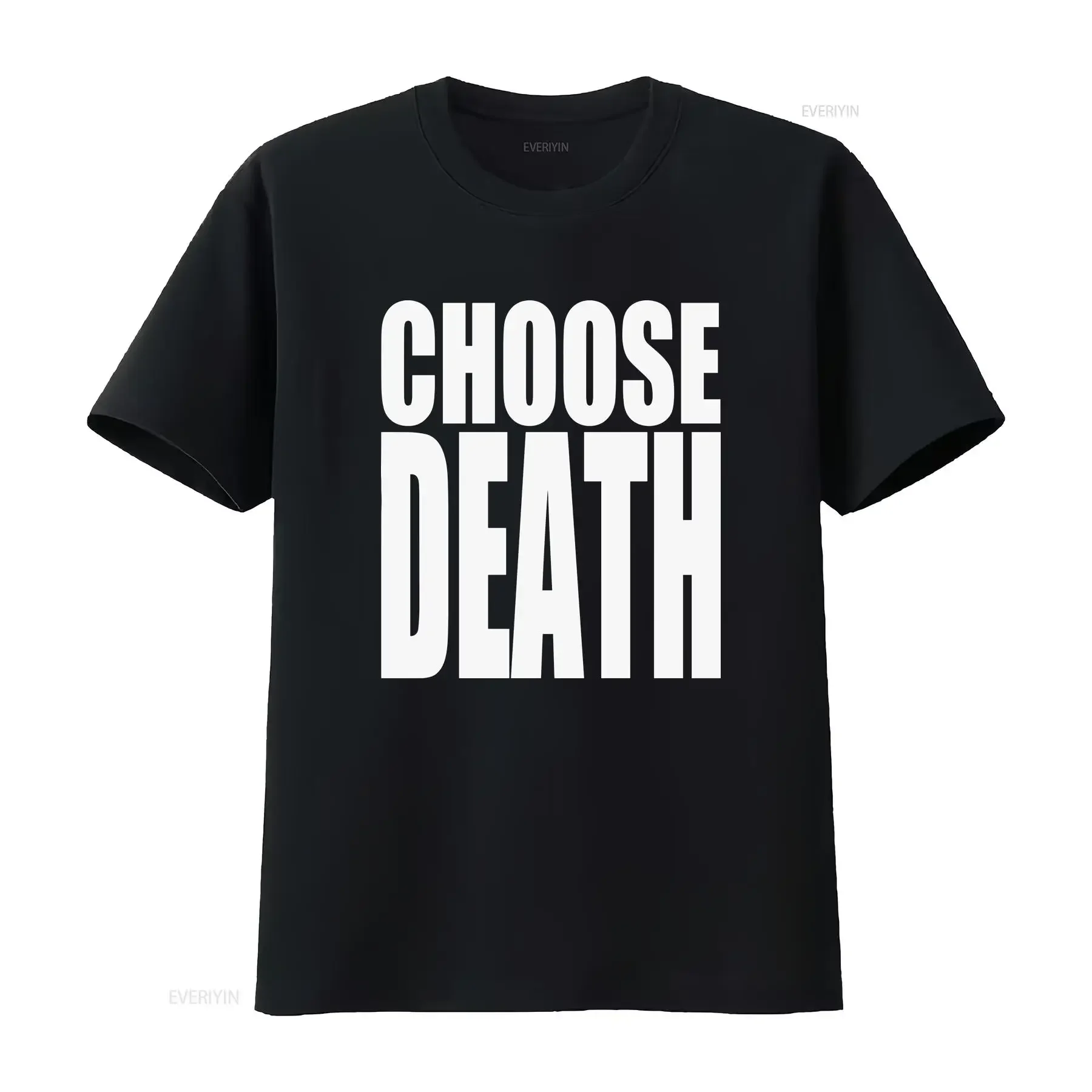 Choose Death T Shirt Parody Life Pro Wham vintage Washed Stretched Stylish Slightly Versatile Casual Comfortable Soft